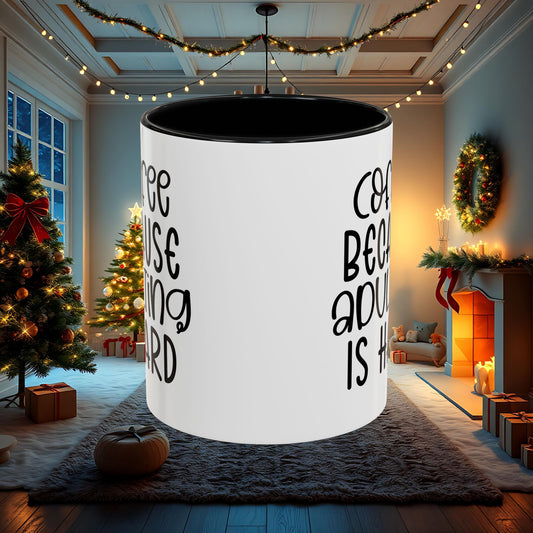 Mug, Funny Quote Accent Coffee Mug, Minimalist Tea Cup, Cute Quote Mugs, Unique Quote Kitchen Decor, Coffee Lovers Gift