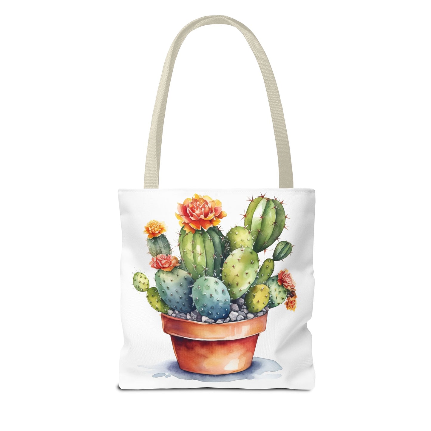 Cactus Tote Bag - Cute Plant Lover Gift, Succulent Shopping Bag, Botanical Carryall, Reusable Grocery Tote, Eco-Friendly Shoulder Bag