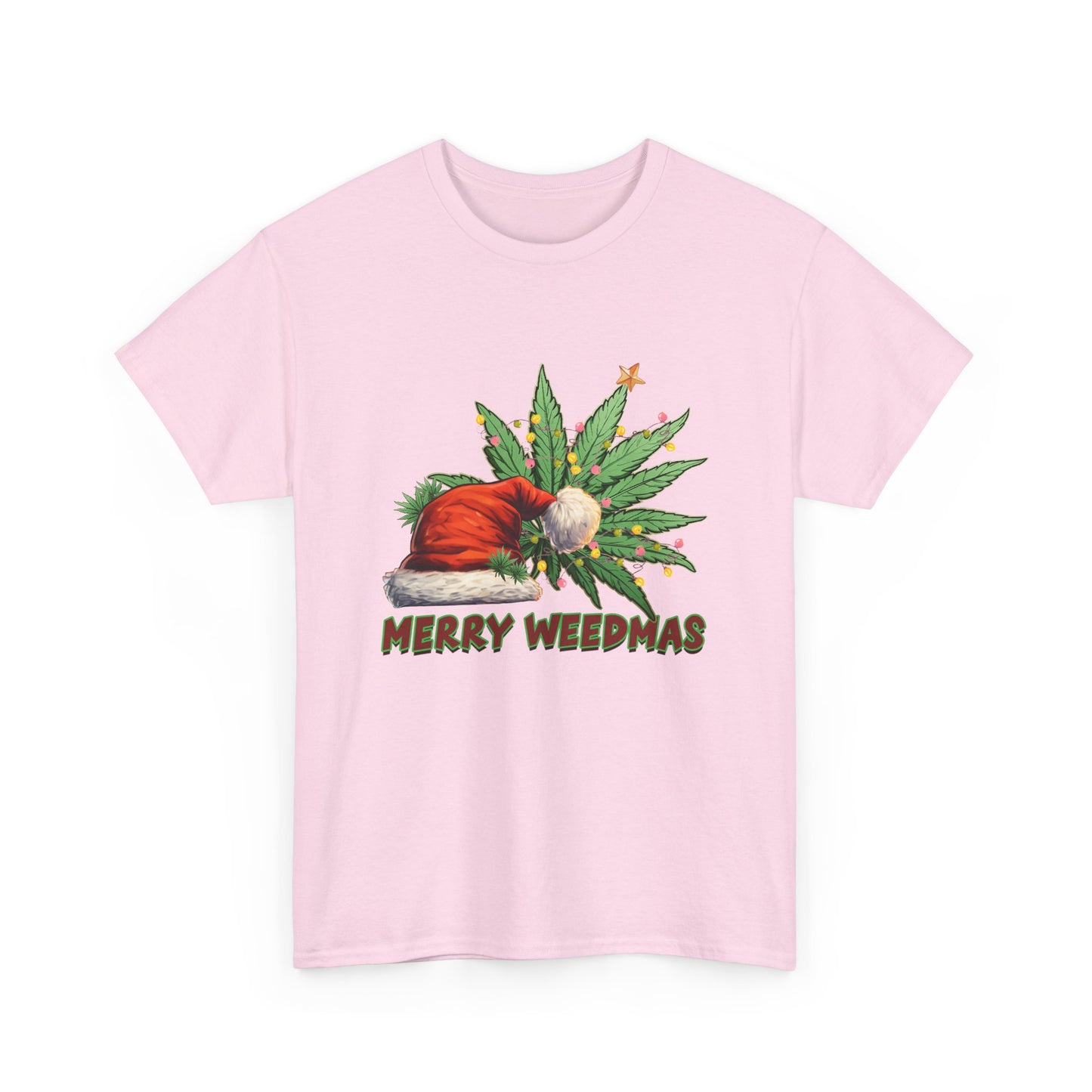 Merry Weedmas Christmas T-Shirt, Unisex Tee, Holiday Stoner Shirt, Funny Cannabis Gift, Weed Lover Apparel