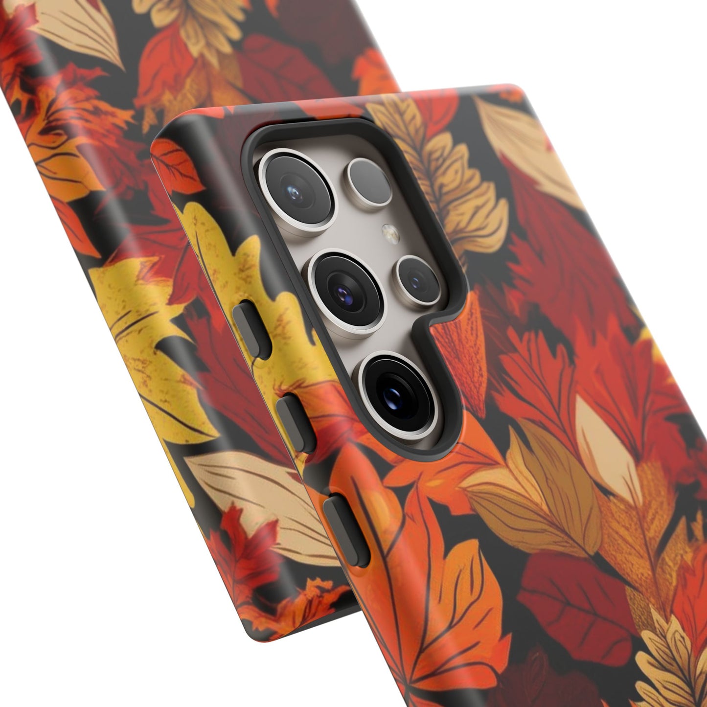 Leafy Tough Cases, Autumn Phone Cover, Protective Smartphone Shell, Nature Lover Gift, Fall Accessories