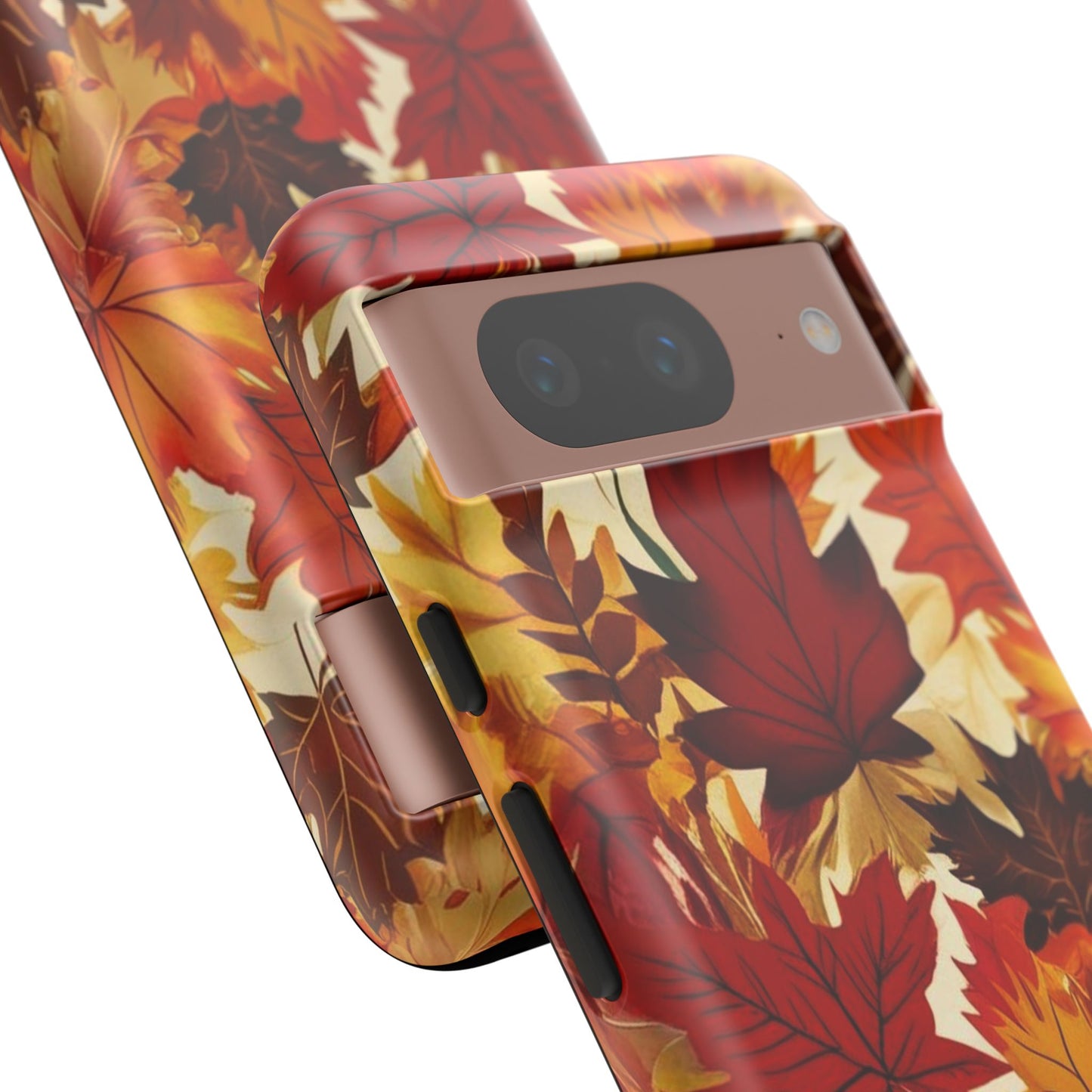 Phone Case, Autumn Leaves Tough Phone Cover, Protective Fall Leaf Colors Case, Rugged Smartphone Shell, Impact Resistant Cover, Protective