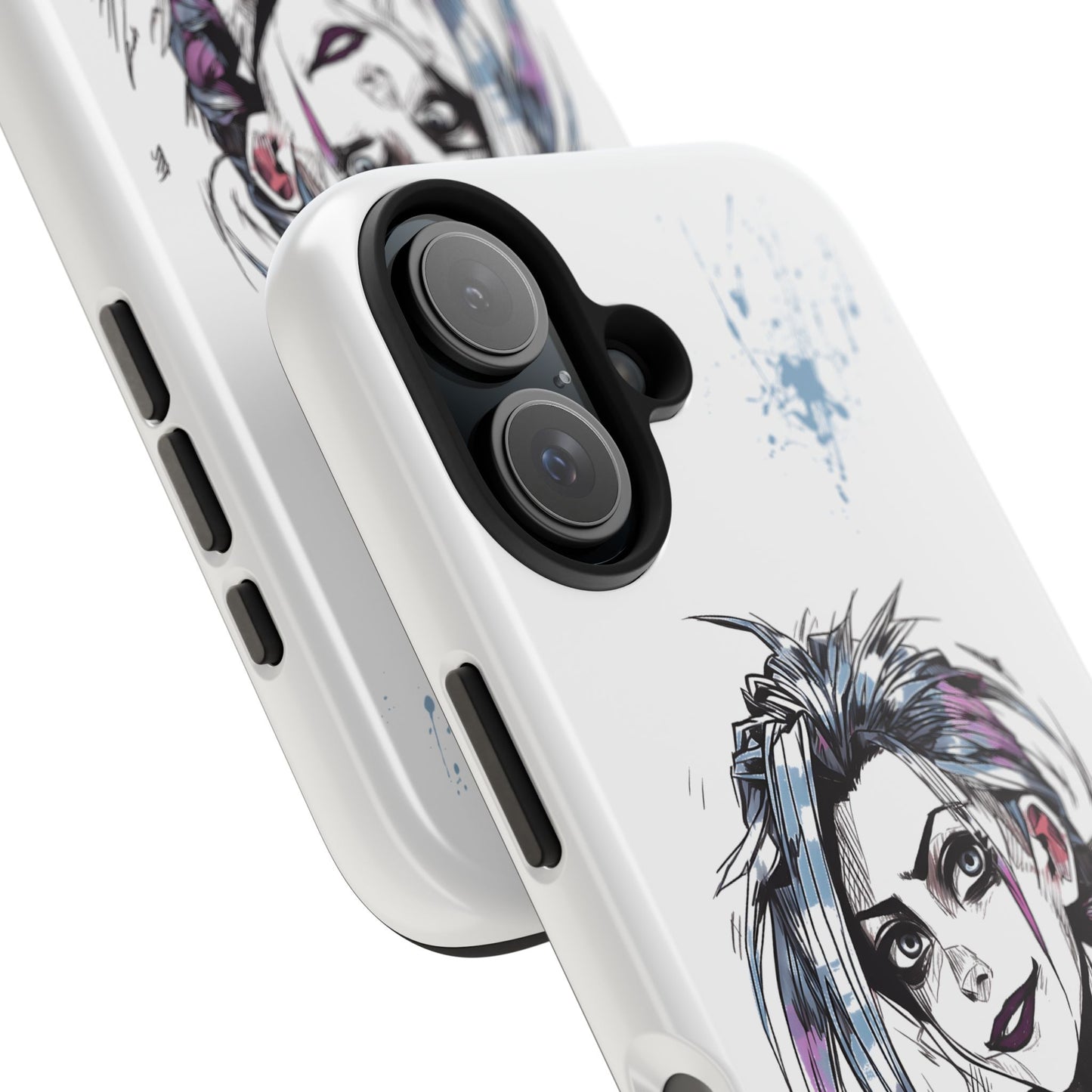 Jinx Inspired iPhone Tough Phone Cases - League of Legends Arcane TV Series, Unique Style & Strength Durable Phone Cover, Protective Phone