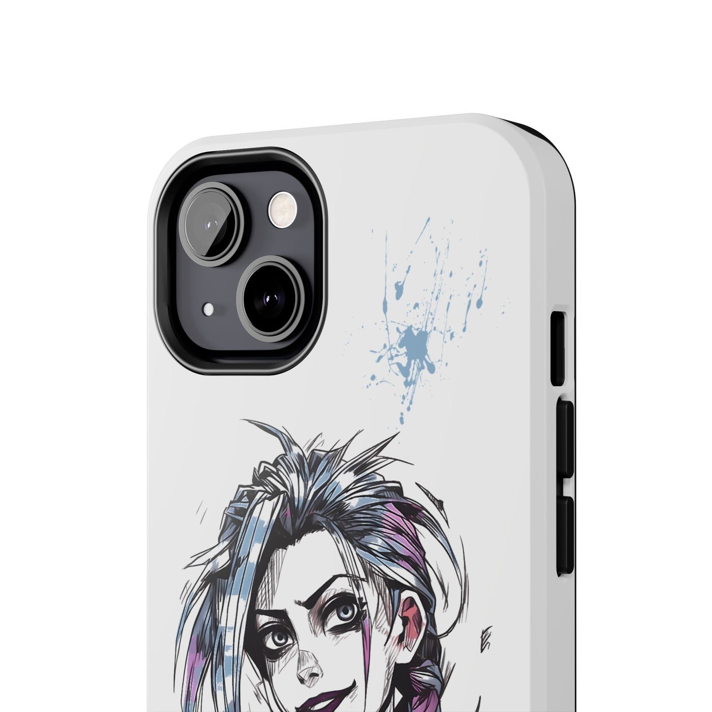 Jinx Inspired iPhone Tough Phone Cases - League of Legends Arcane TV Series, Unique Style & Strength Durable Phone Cover, Protective Phone