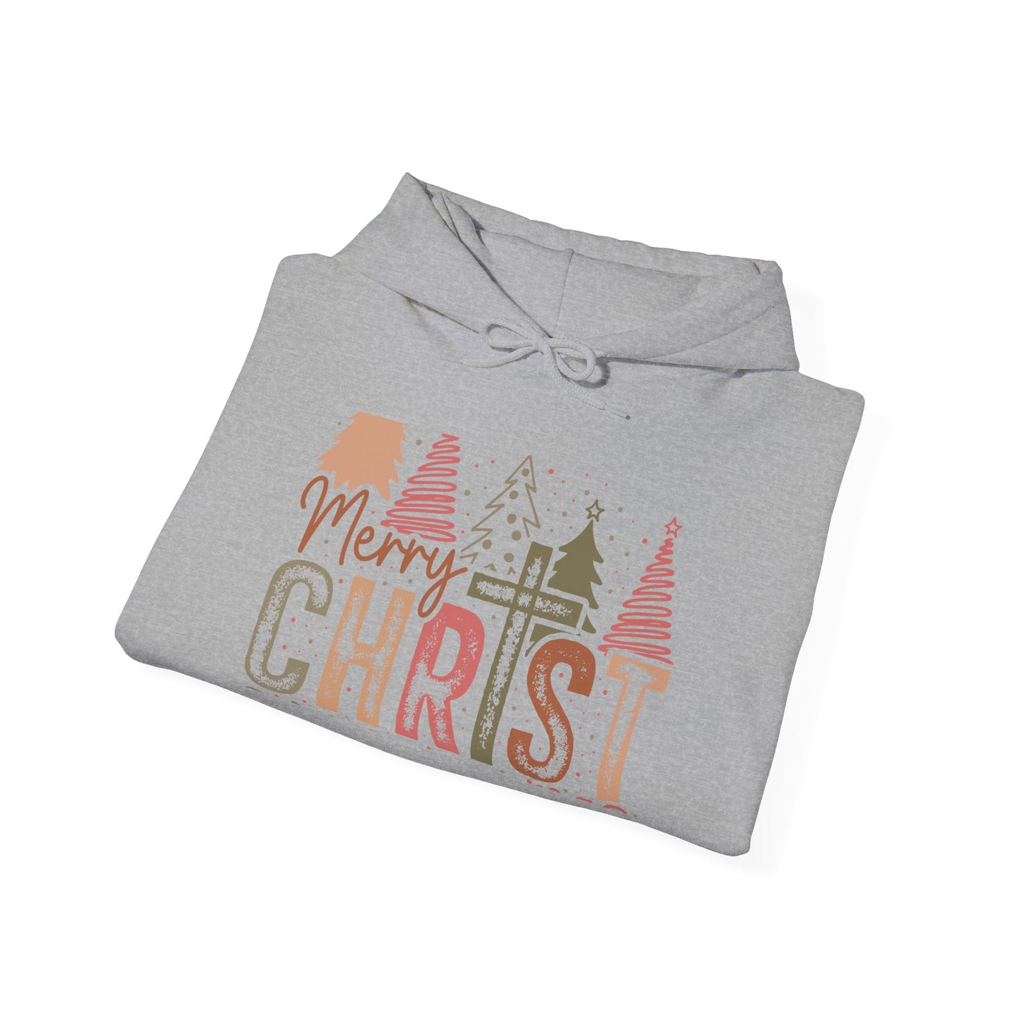 Cozy Merry Christ Hoodie for Everyone - Heavy Blend™ Sweatshirt