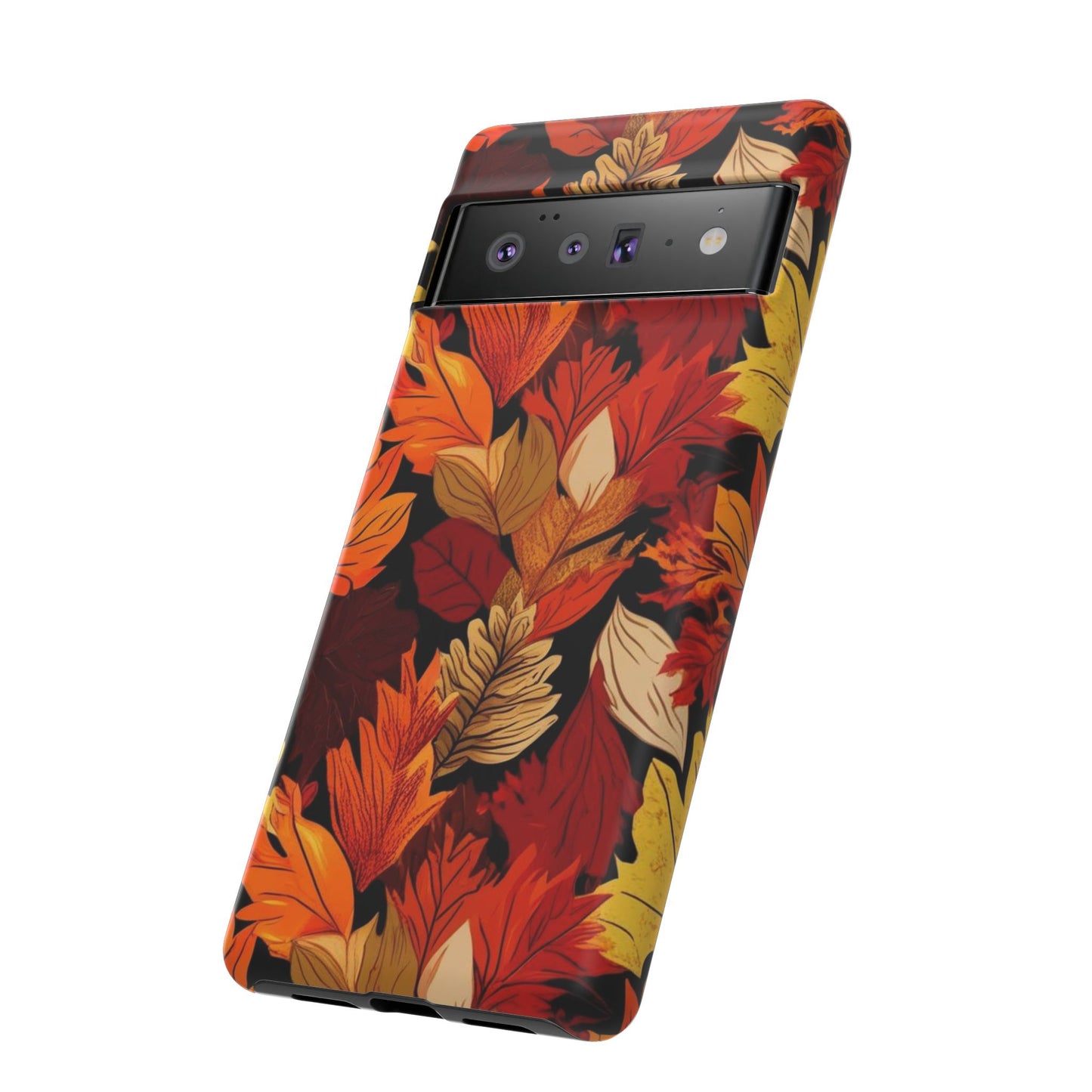 Leafy Tough Cases, Autumn Phone Cover, Protective Smartphone Shell, Nature Lover Gift, Fall Accessories