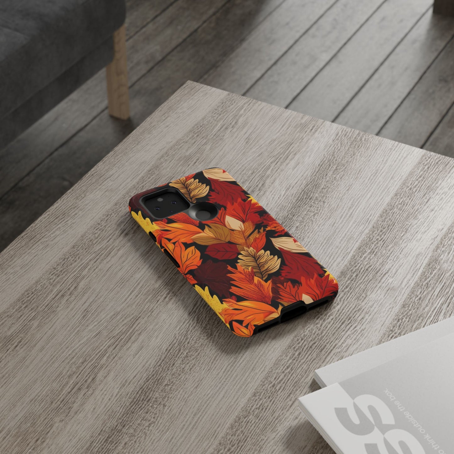 Leafy Tough Cases, Autumn Phone Cover, Protective Smartphone Shell, Nature Lover Gift, Fall Accessories