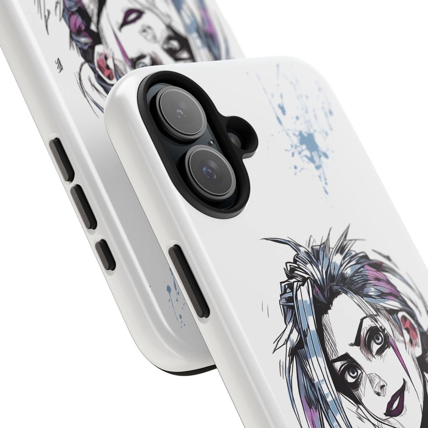 Jinx Inspired iPhone Tough Phone Cases - League of Legends Arcane TV Series, Unique Style & Strength Durable Phone Cover, Protective Phone