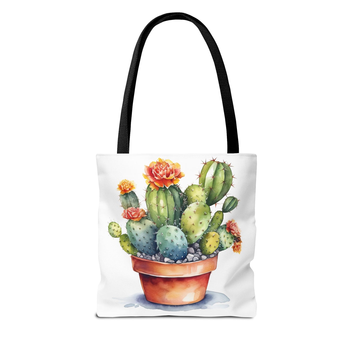 Cactus Tote Bag - Cute Plant Lover Gift, Succulent Shopping Bag, Botanical Carryall, Reusable Grocery Tote, Eco-Friendly Shoulder Bag