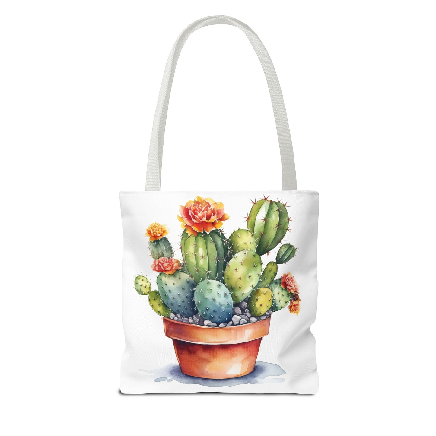 Cactus Tote Bag - Cute Plant Lover Gift, Succulent Shopping Bag, Botanical Carryall, Reusable Grocery Tote, Eco-Friendly Shoulder Bag