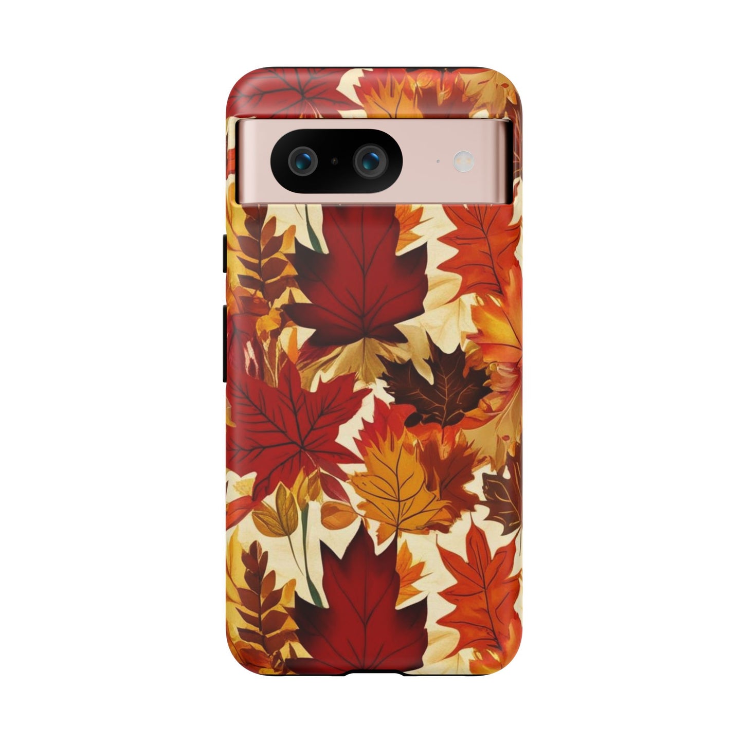 Phone Case, Autumn Leaves Tough Phone Cover, Protective Fall Leaf Colors Case, Rugged Smartphone Shell, Impact Resistant Cover, Protective