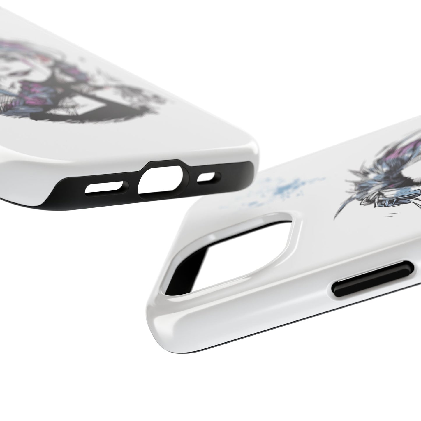 Jinx Inspired iPhone Tough Phone Cases - League of Legends Arcane TV Series, Unique Style & Strength Durable Phone Cover, Protective Phone