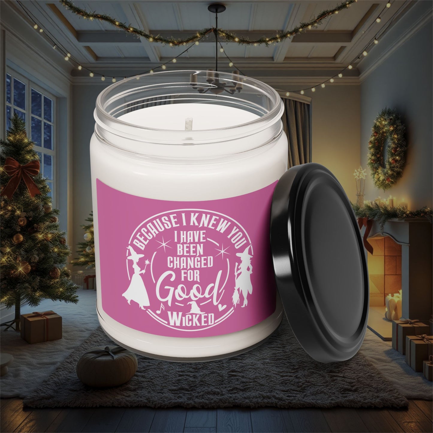 Wicked Because I Knew You Quote Soy Candle, Christmas Candle, Winter Candle, Holiday Gift, Home Fragrance