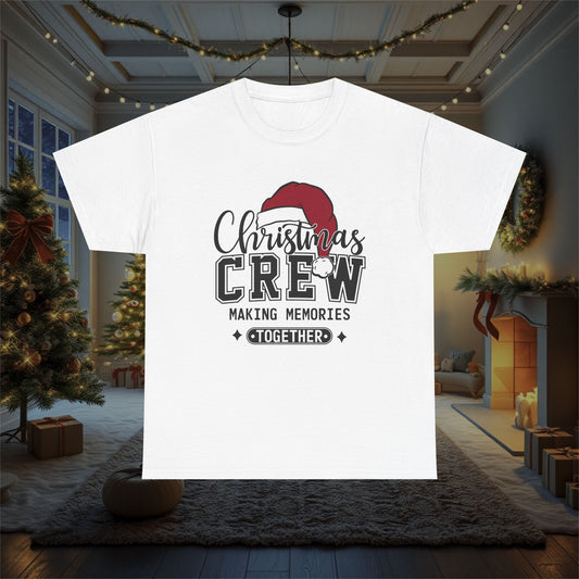 Christmas Crew Making Memories Unisex T-Shirt - Holiday Festive Cotton Tee, Family Matching Shirt, Winter Season Apparel, Xmas Gift, Memory