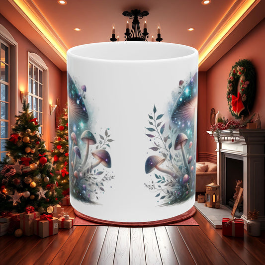 Magic Mushroom Mug, Trippy Psychedelic Coffee Cup, Unique Ceramic Tea Mug, Hippie Gift, Kitchen Decor