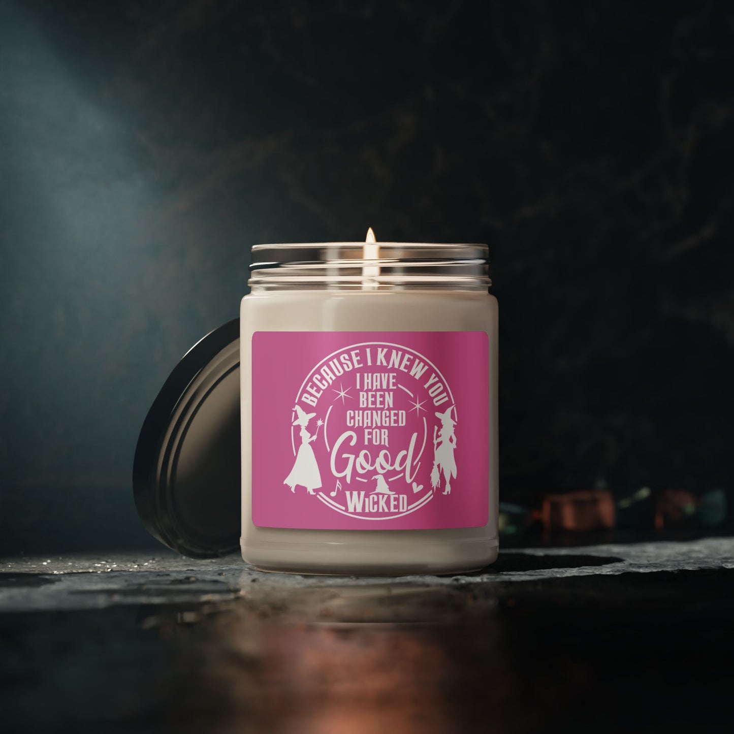 Wicked Because I Knew You Quote Soy Candle, Christmas Candle, Winter Candle, Holiday Gift, Home Fragrance