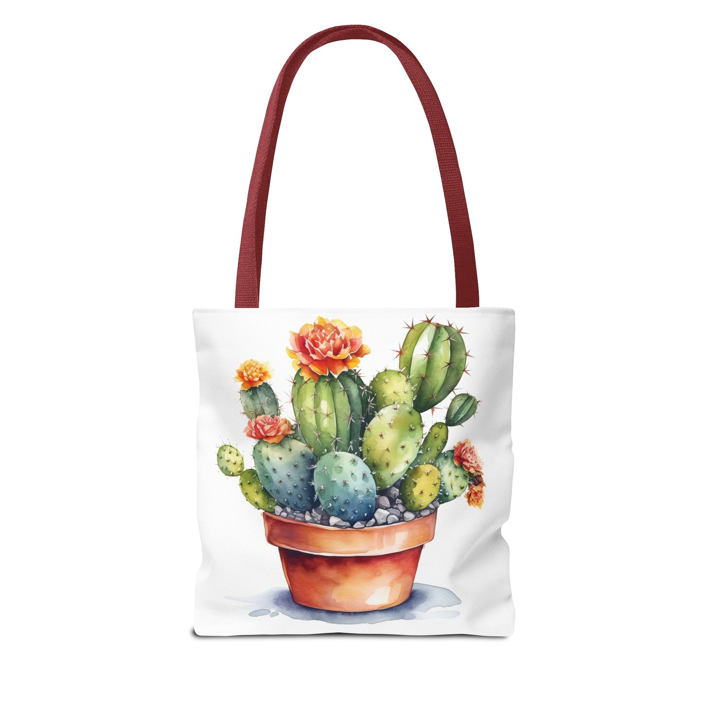 Cactus Tote Bag - Cute Plant Lover Gift, Succulent Shopping Bag, Botanical Carryall, Reusable Grocery Tote, Eco-Friendly Shoulder Bag