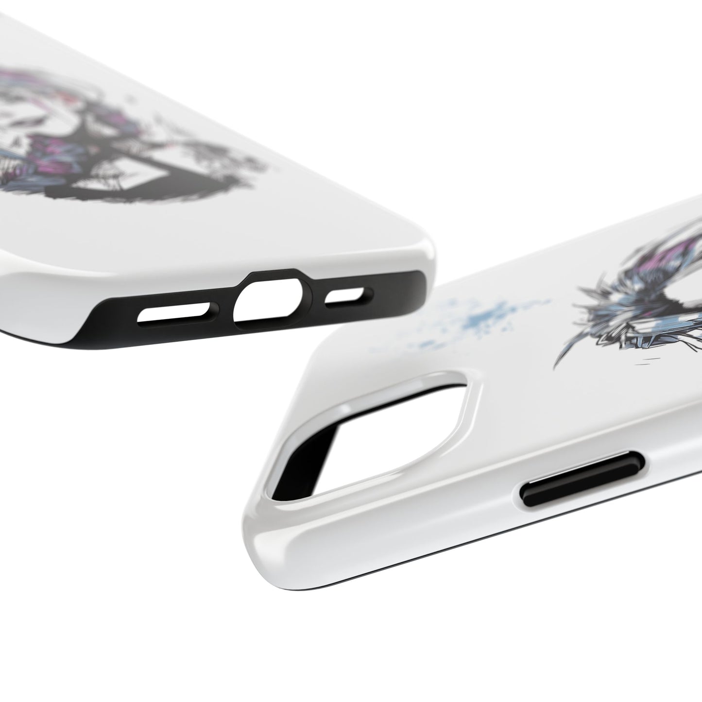 Jinx Inspired iPhone Tough Phone Cases - League of Legends Arcane TV Series, Unique Style & Strength Durable Phone Cover, Protective Phone