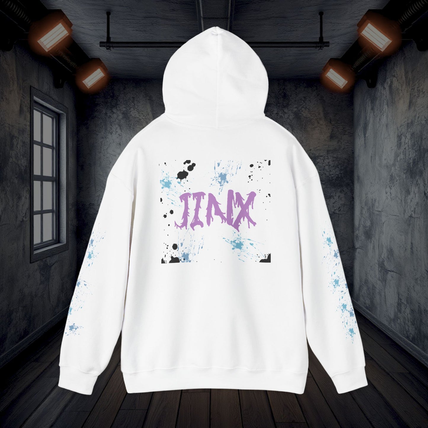 League of Legends Arcane Jinx Art Hoodie, Unisex Sweatshirt, Pullover, Graphic Print, Gift for Gamers, Geeky Apparel