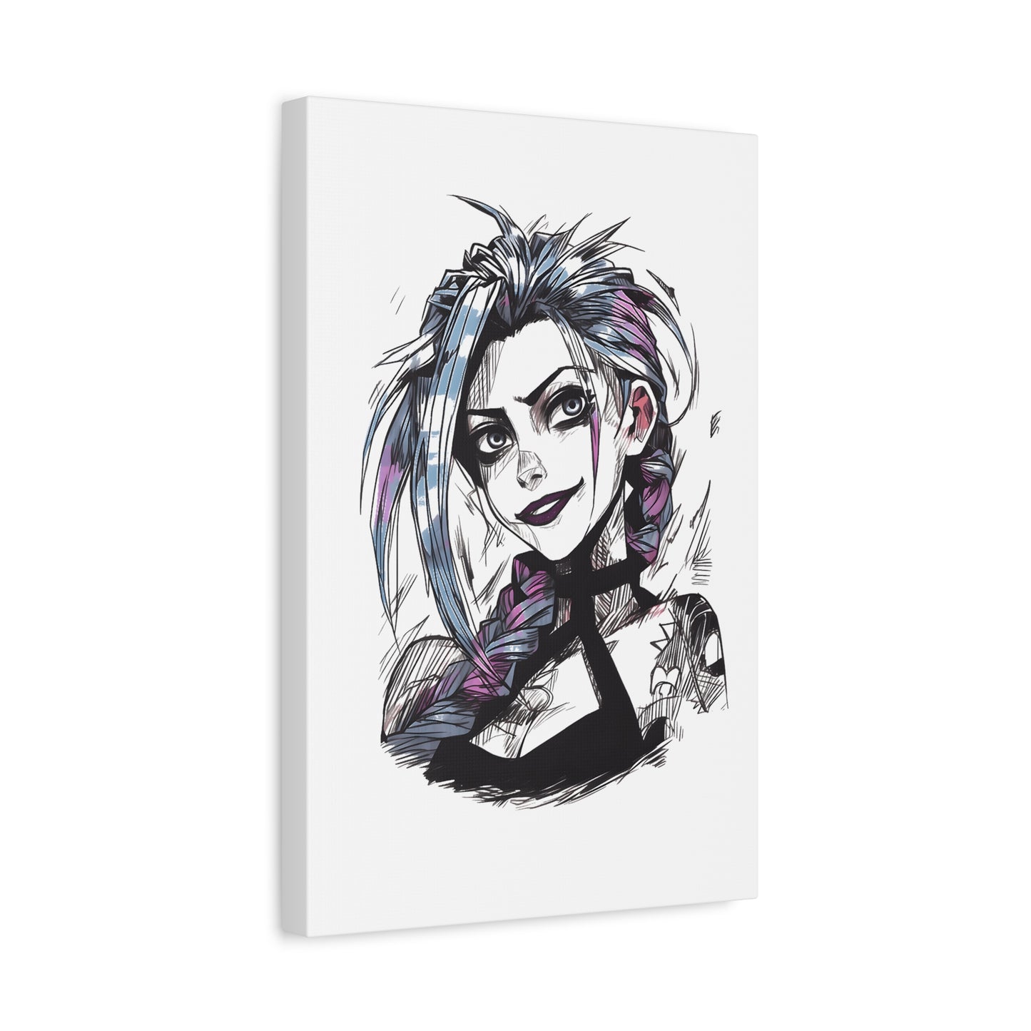 Canvas Print - League of Legends Arcane Portrait, Stretched, 1 25&quot;, Wall Art, Game Fan Gift, Home Decor, Gaming Room Decoration