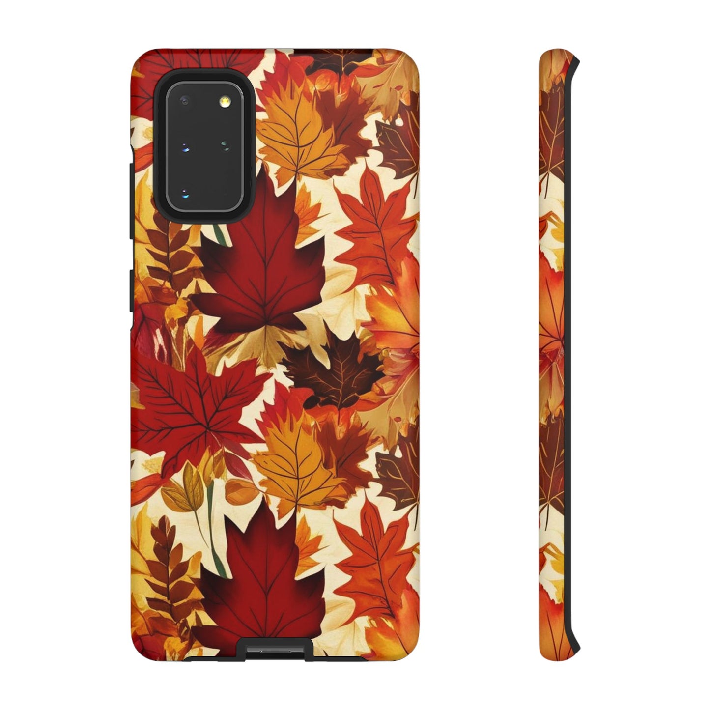 Phone Case, Autumn Leaves Tough Phone Cover, Protective Fall Leaf Colors Case, Rugged Smartphone Shell, Impact Resistant Cover, Protective