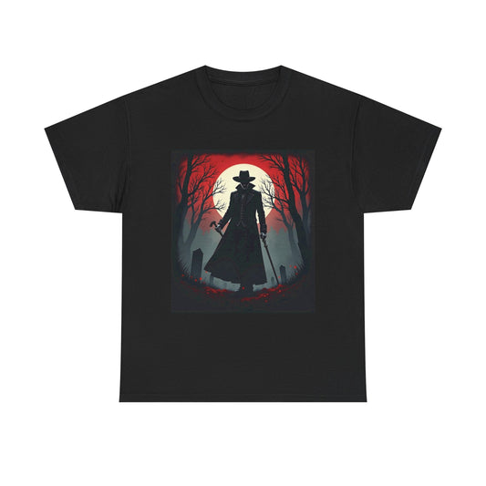 Bloodborne Hunter Unisex Tee, Video Game Shirt, Gamer Gift, Dark Souls T-Shirt, PlayStation Top, Gaming Apparel